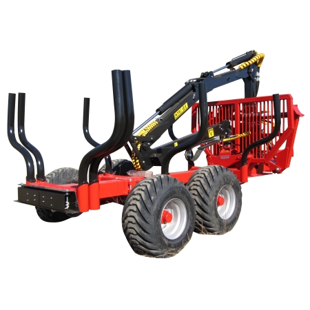 Zestaw przyczepa KTS 8,5 t + ładowarka 6,4 m - DOSTEPNY OD RĘKI!