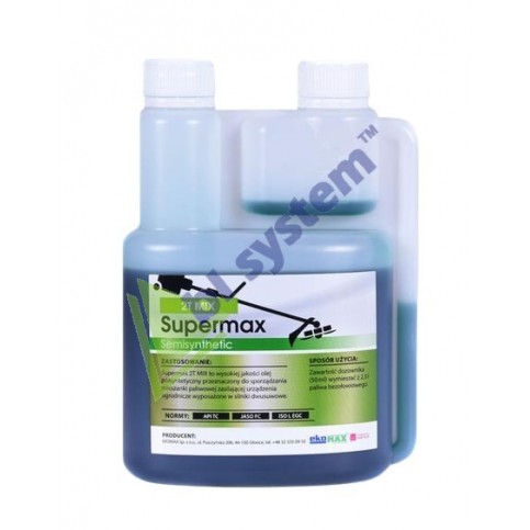 Olej silnikowy SUPERMAX 2T MIX zielony 0,5 l