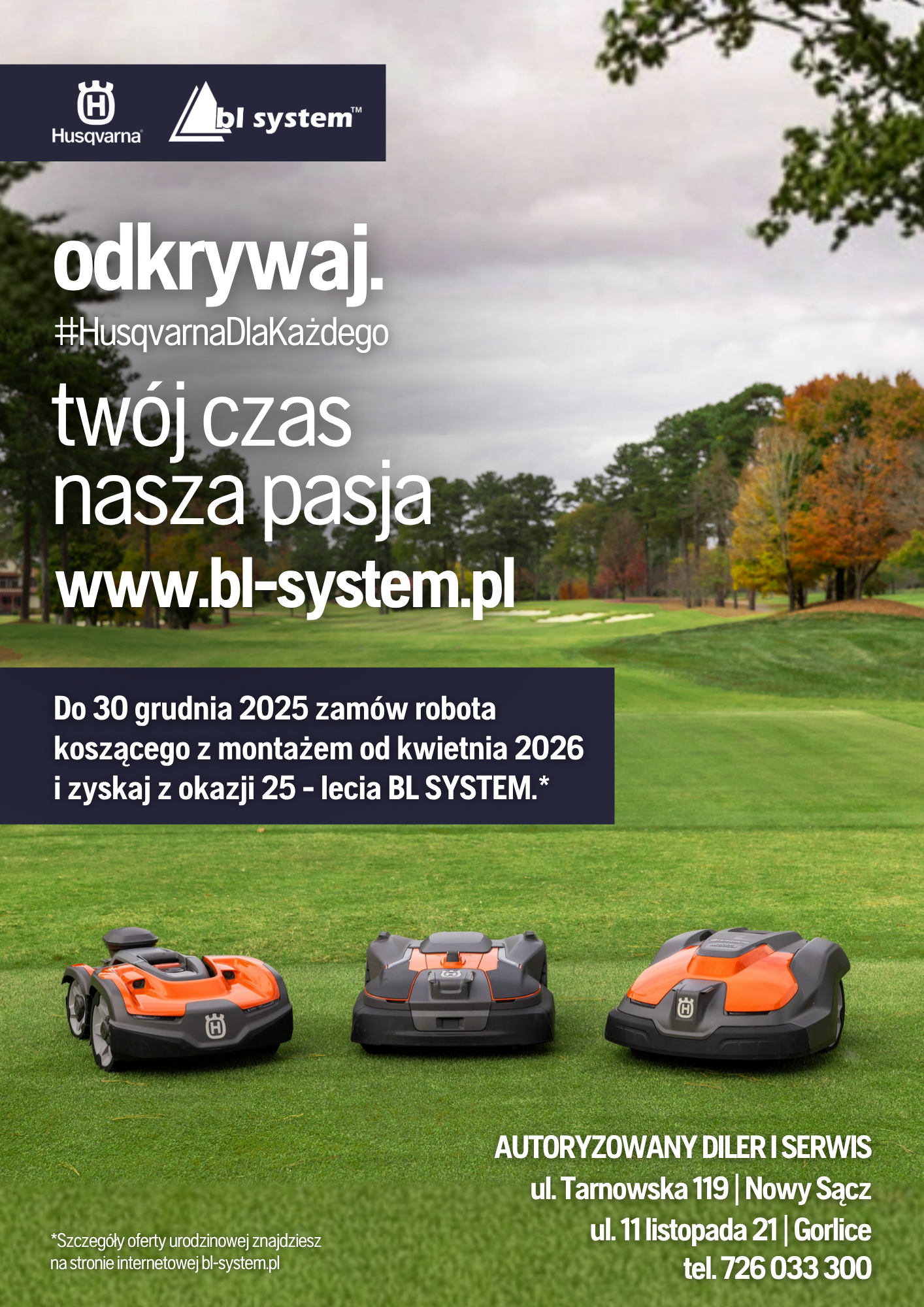 Kupujesz teraz montujemy na wiosnę!